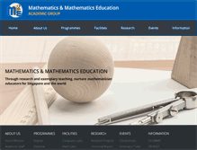 Tablet Screenshot of math.nie.edu.sg