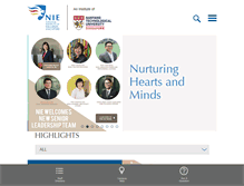 Tablet Screenshot of nie.edu.sg